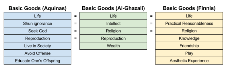 Ethical Theories- Natural Law Basic Goods (7)