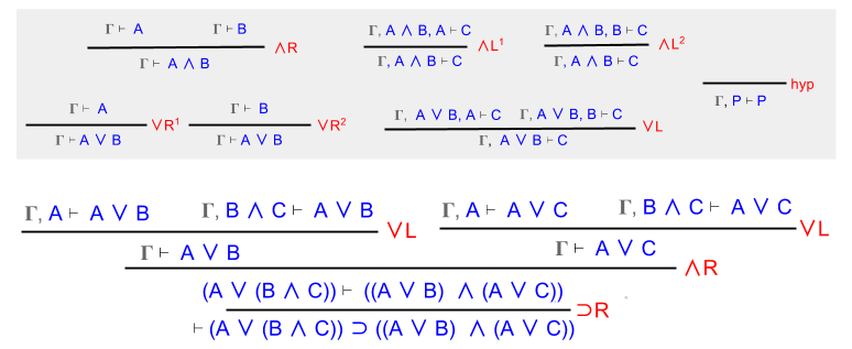Sequent Calculus- Distributivity Step1 (2)